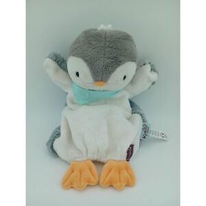 Kaloo France Penguin Lovey Plush Marionette Baby Security Blanket Soft Toy VG